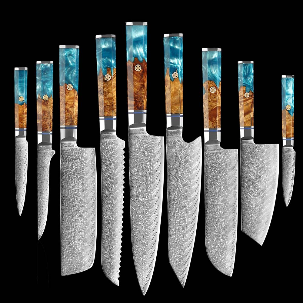 Modern Ceramic Knife Set With Sheaths Includes Chef Knife - Temu