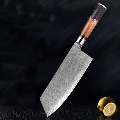 Buruu Damascus Chukabocho - Cleaver