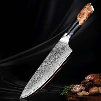 Tsuki Damascus Chef's Knife