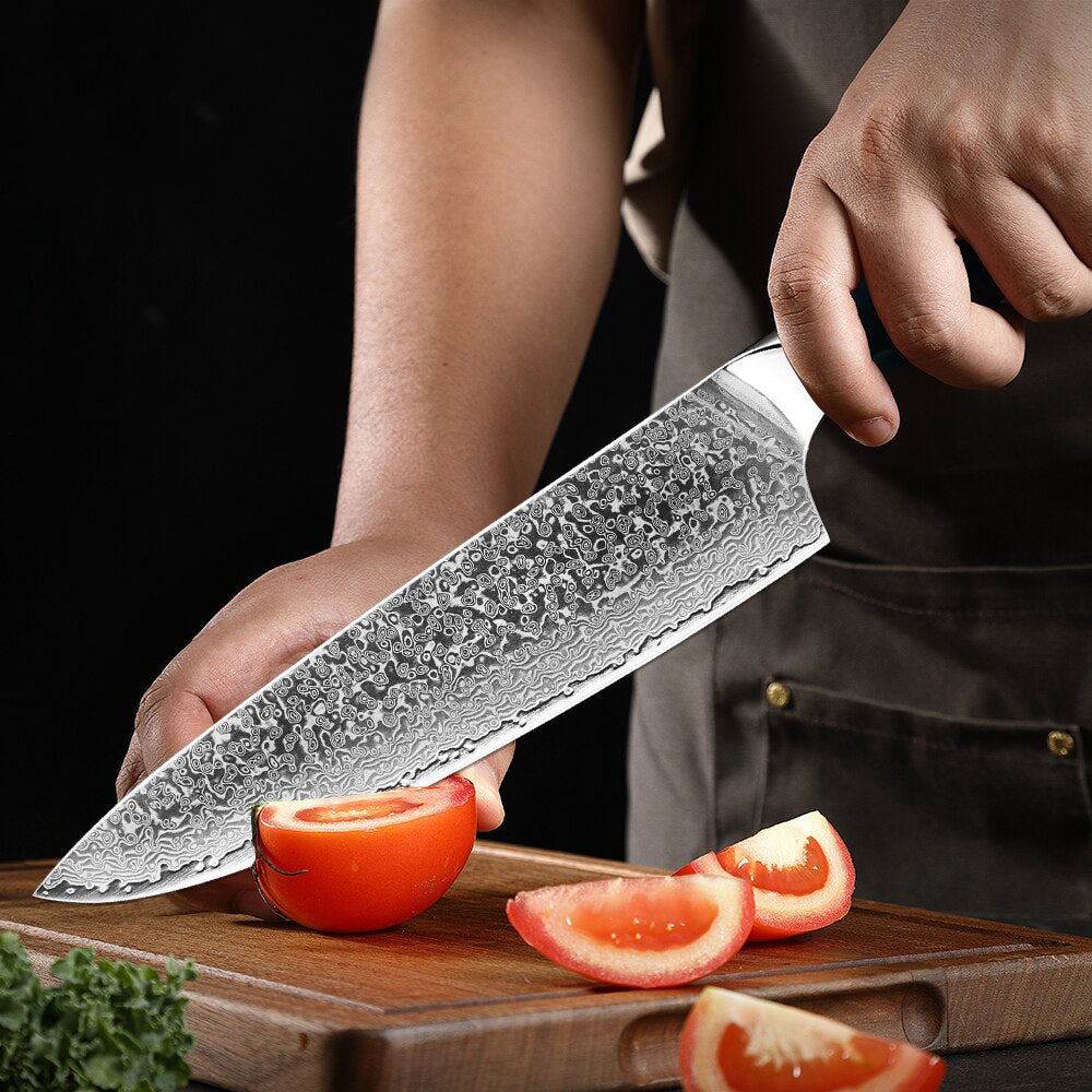 Tsuki Damascus Chef's Knife