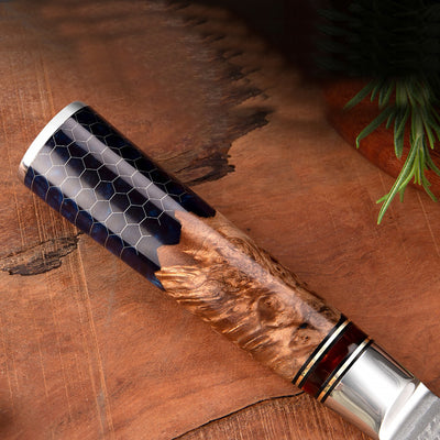 Buruu Damascus Petty Knife