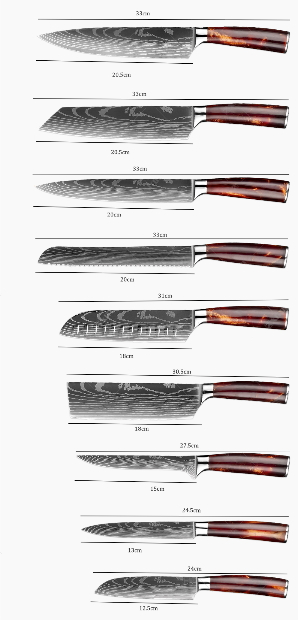 Kanji Chef's Knife