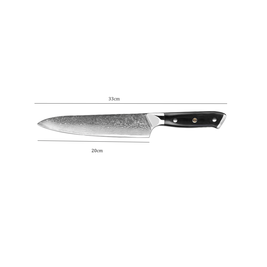 Kuro Damascus Chef's Knife