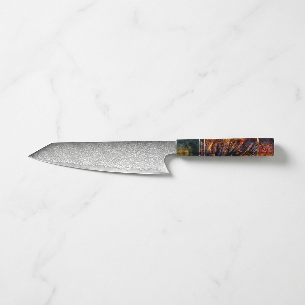 Mahou Damascus Kiritsuke Knife