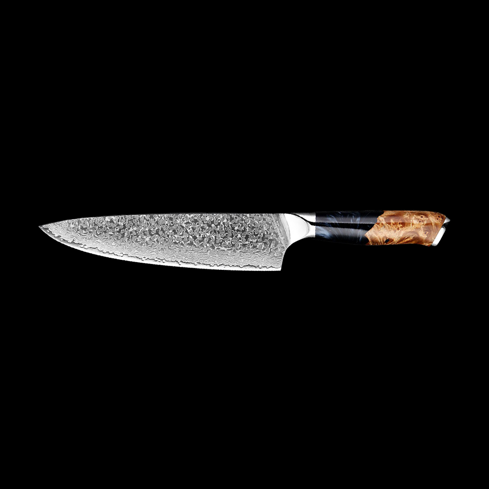 Tsuki Damascus Chef's Knife – The Knife Base
