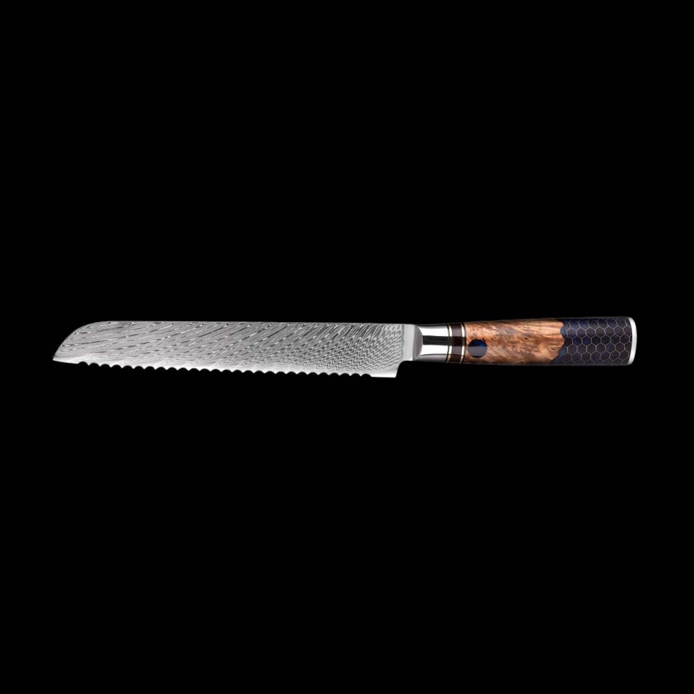 Buruu Damascus Pankiri - Bread Knife